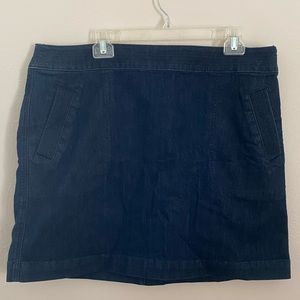 NWT Loft Plus Mini Denim Skirt